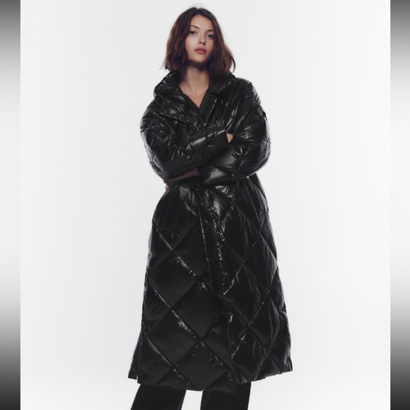 Zara Longline Quilted Jacket - Picture 7 of 16
